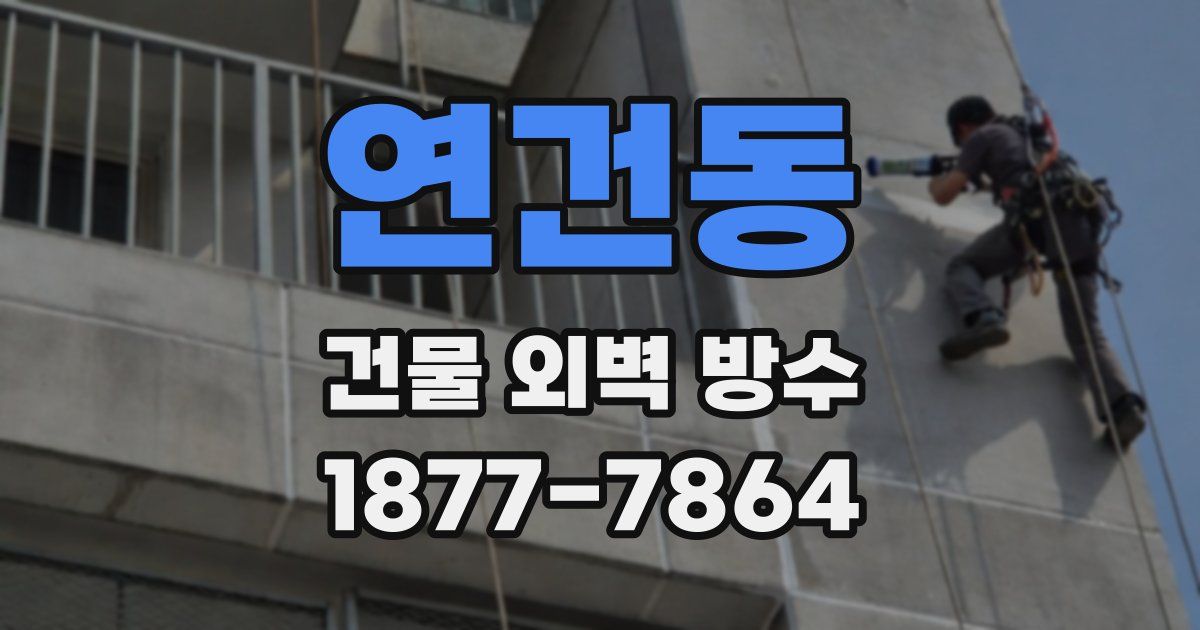 연건동 건물 외벽 방수