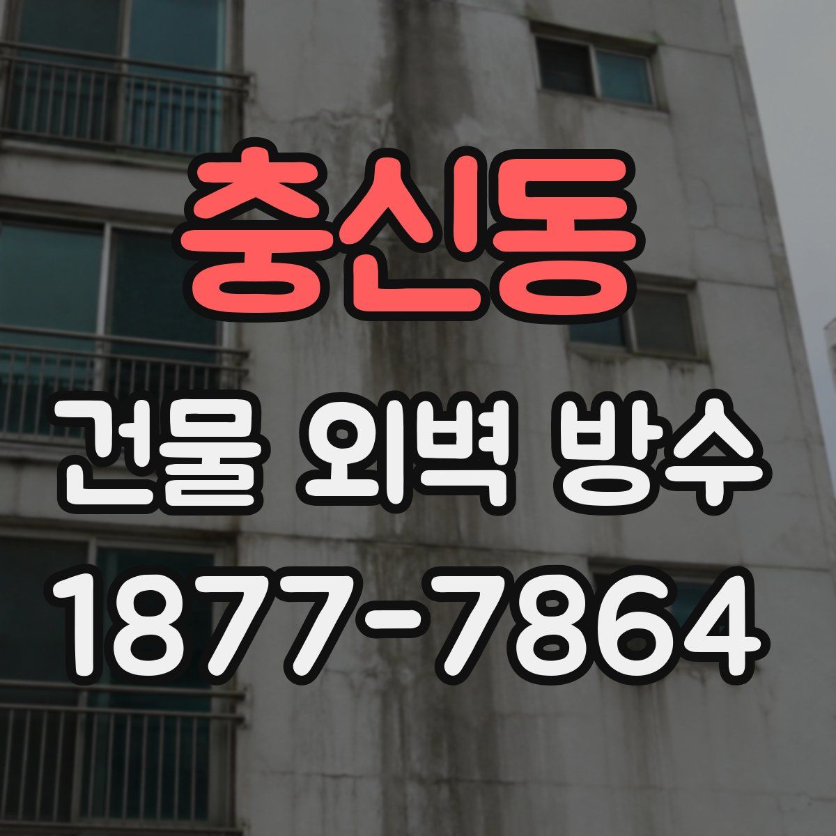 충신동 건물 외벽 방수