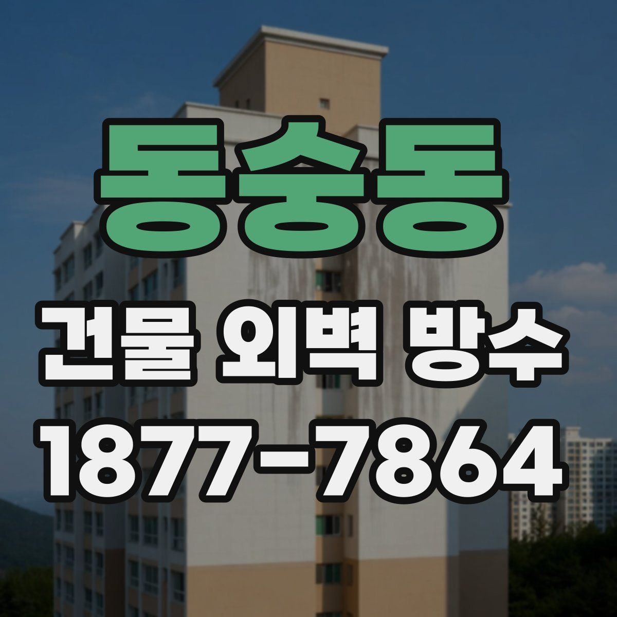 동숭동 건물 외벽 방수