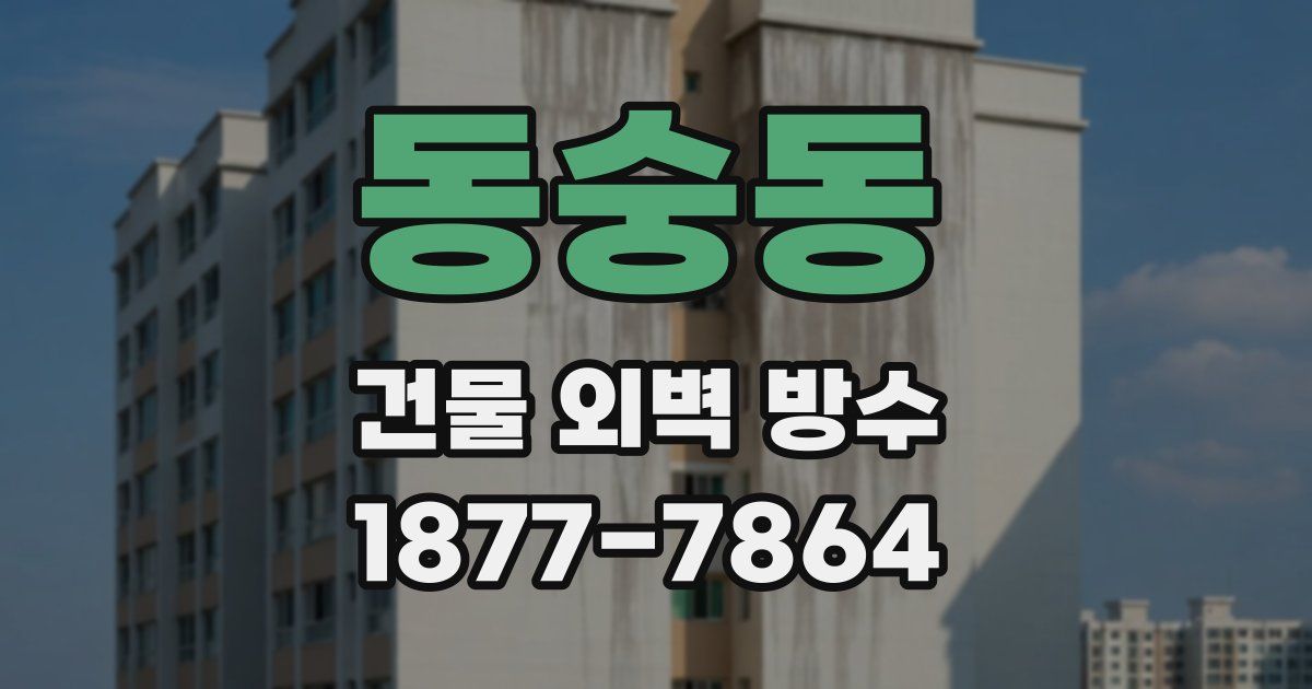 동숭동 건물 외벽 방수