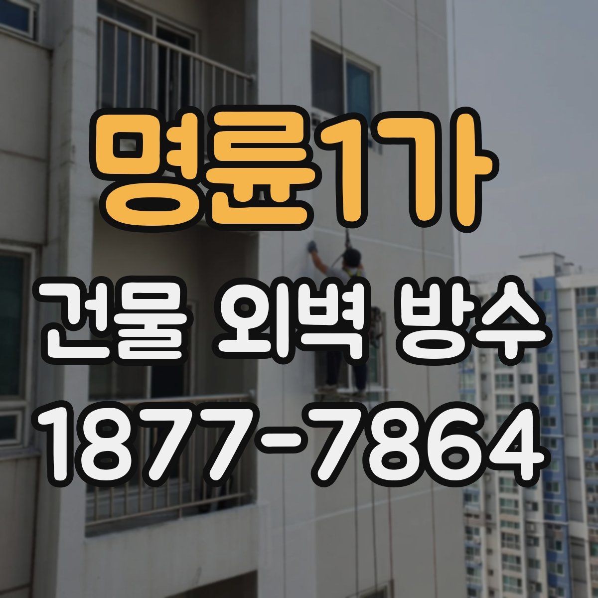 명륜1가 건물 외벽 방수 공사 범위는 어디까지일까