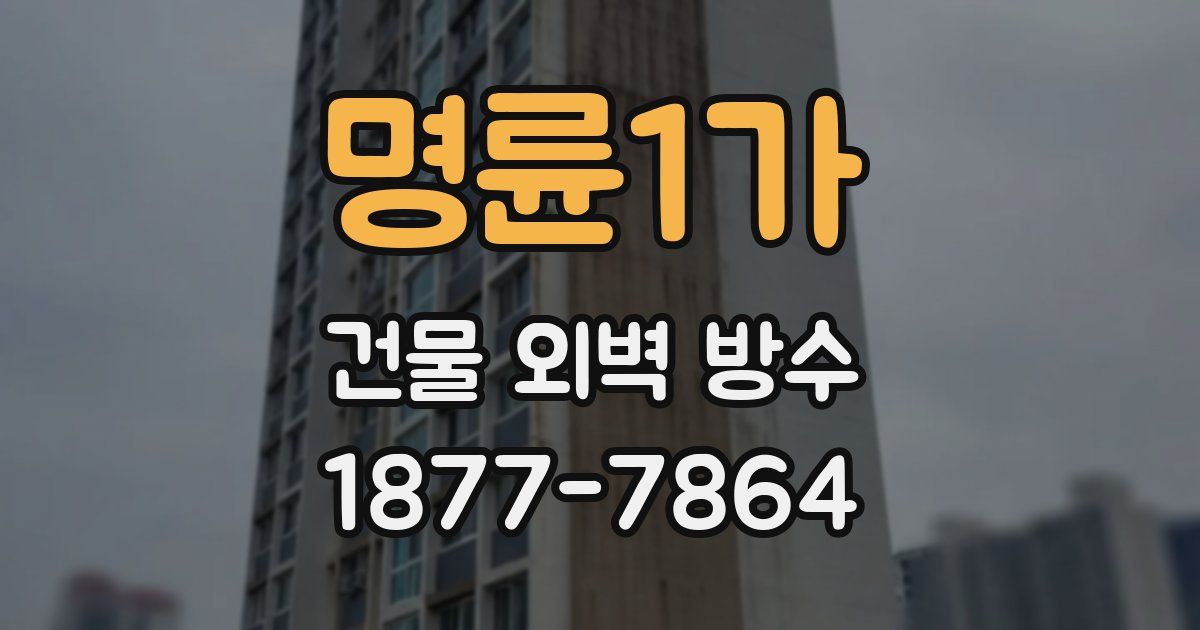 명륜1가 건물 외벽 방수
