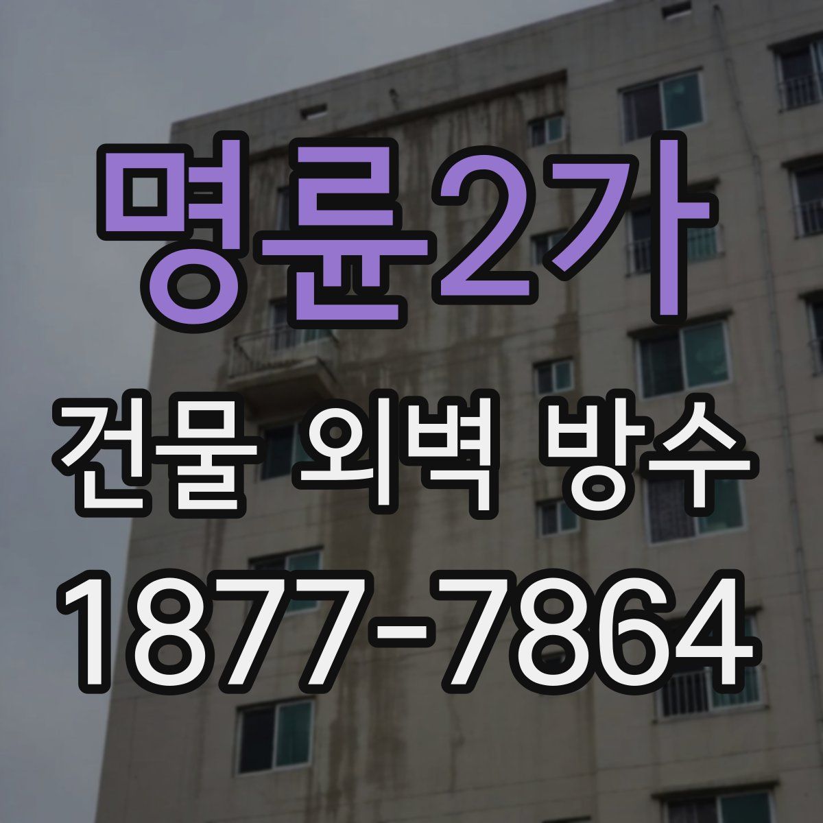 명륜2가 건물 외벽 방수