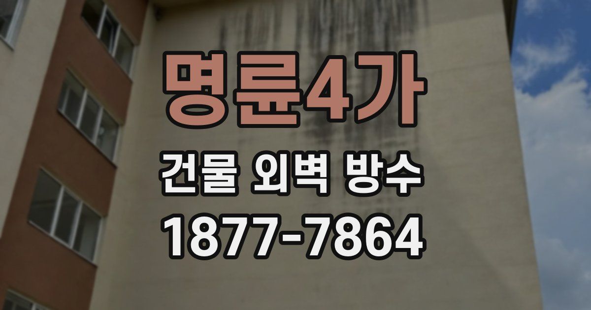 명륜4가 건물 외벽 방수