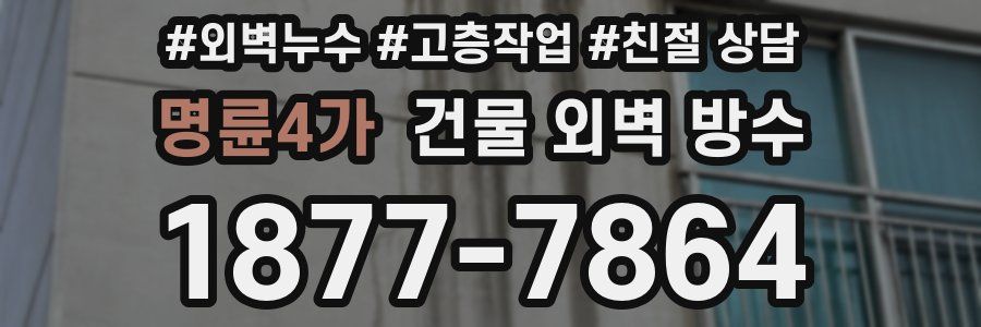 명륜4가 건물 외벽 방수