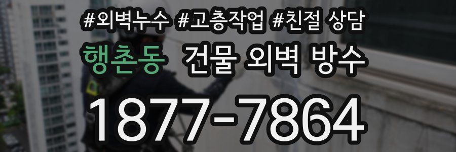 행촌동 건물 외벽 방수