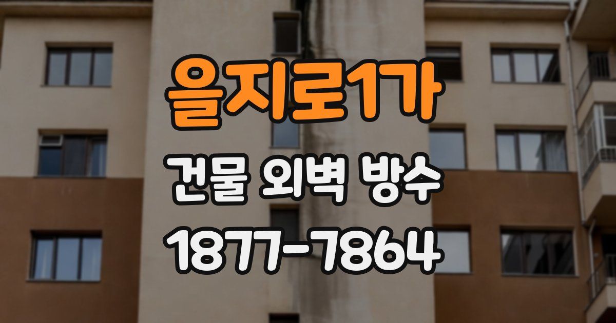 을지로1가 건물 외벽 방수