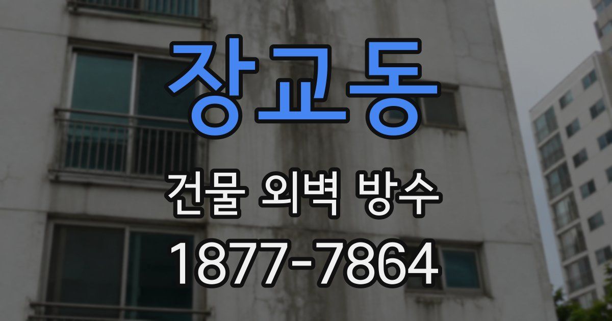 장교동 건물 외벽 방수