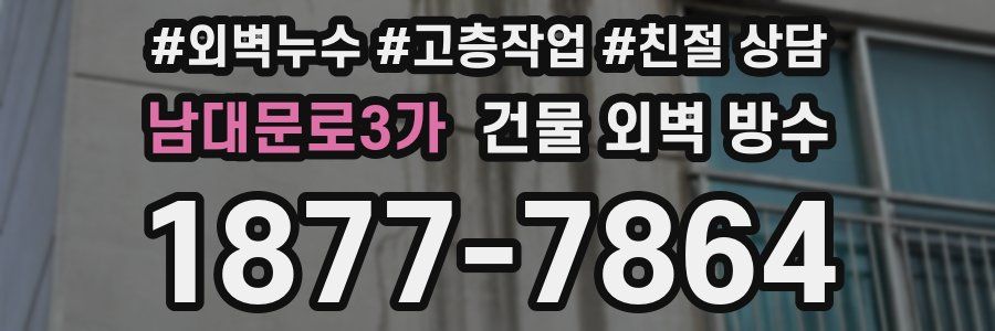 남대문로3가 건물 외벽 방수