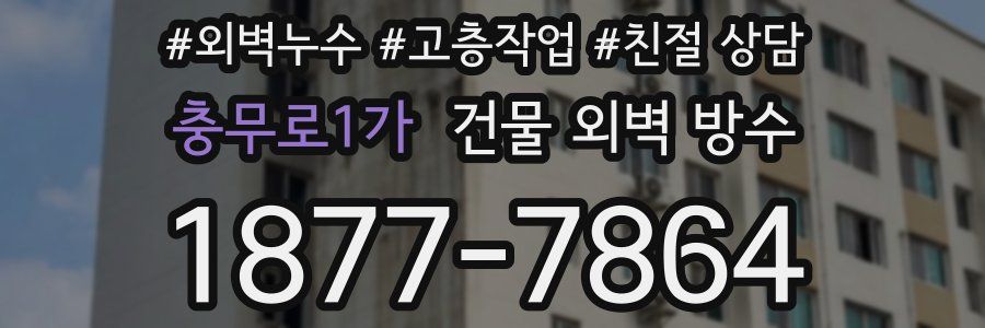 충무로1가 건물 외벽 방수