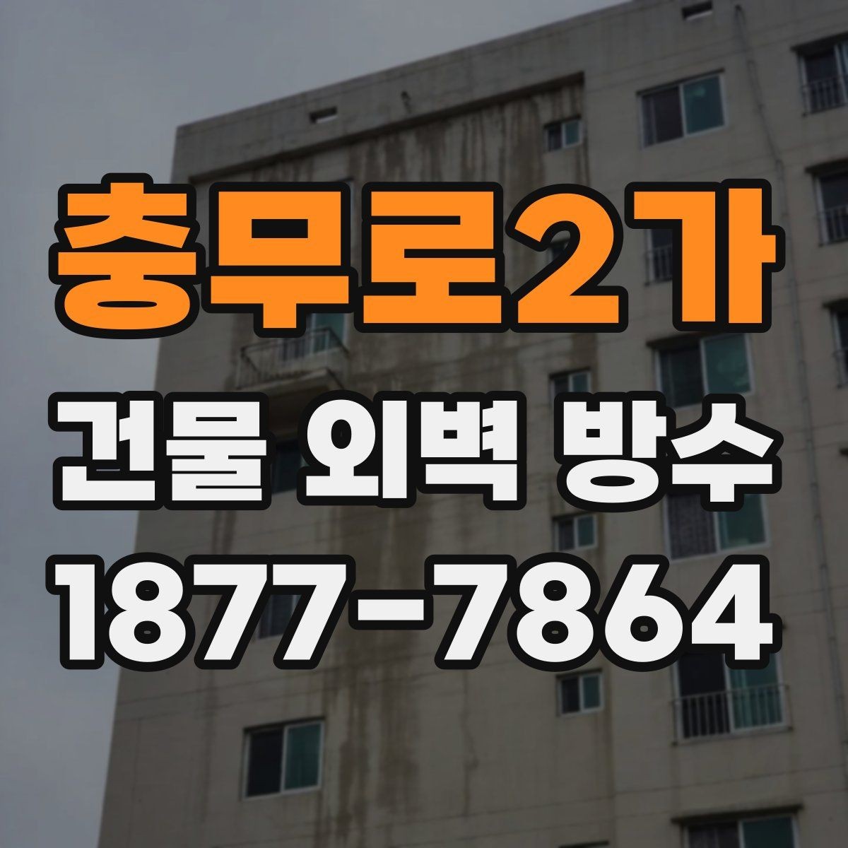 충무로2가 건물 외벽 방수 공사 후 색상과 마감 확인법