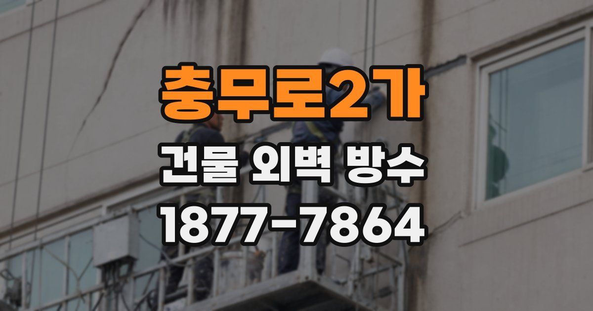 충무로2가 건물 외벽 방수