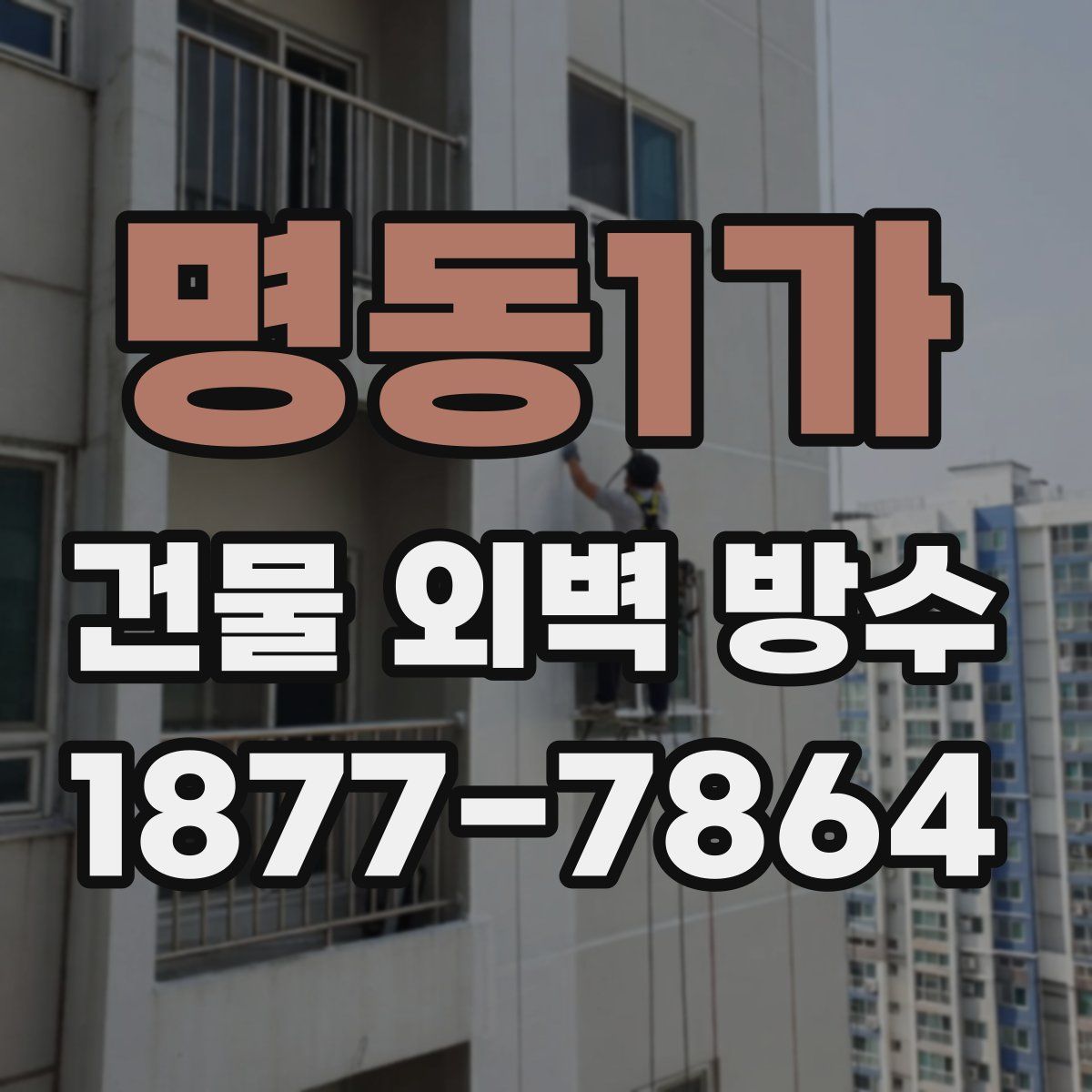명동1가 건물 외벽 방수
