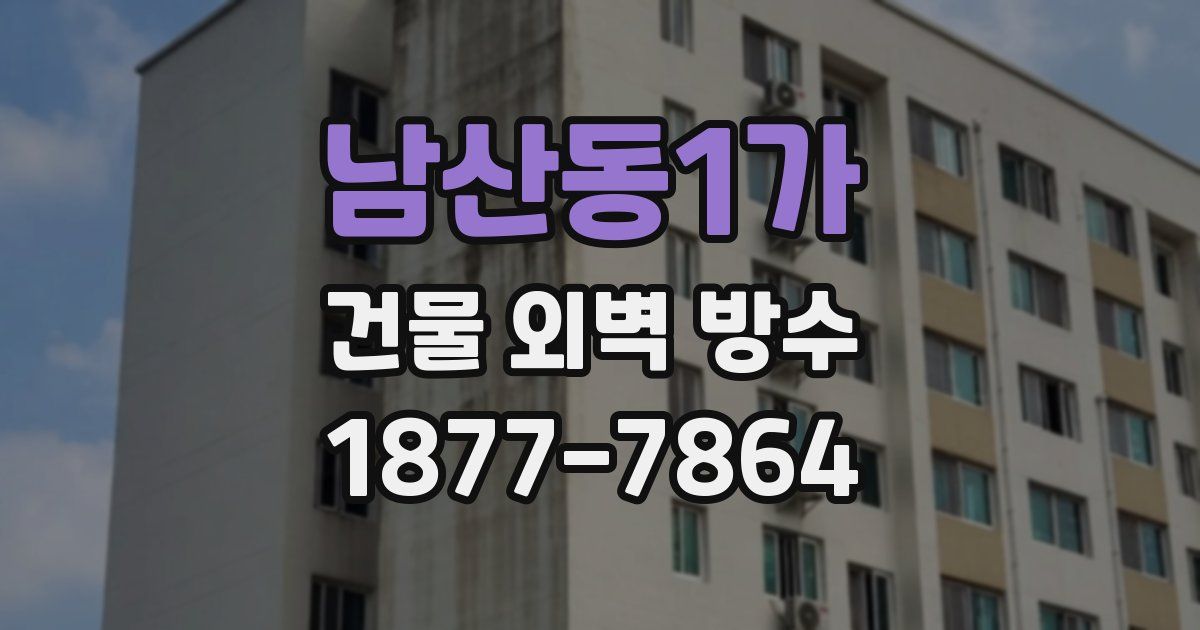 남산동1가 건물 외벽 방수