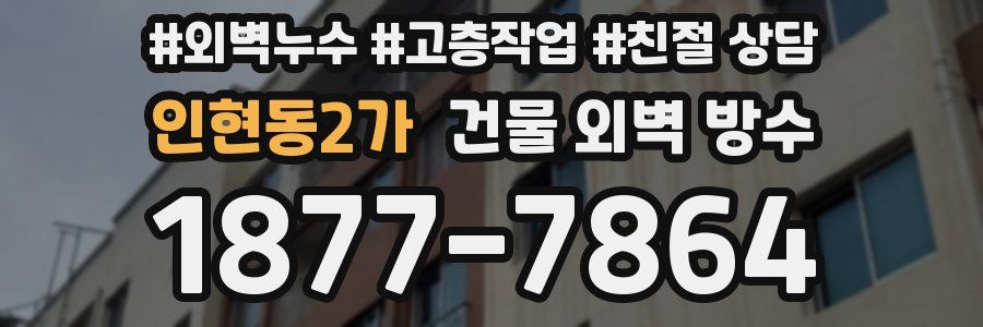 인현동2가 건물 외벽 방수