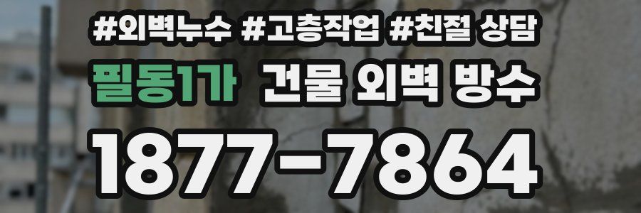 필동1가 건물 외벽 방수