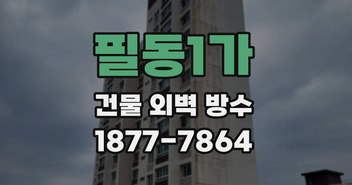필동1가 건물 외벽 방수