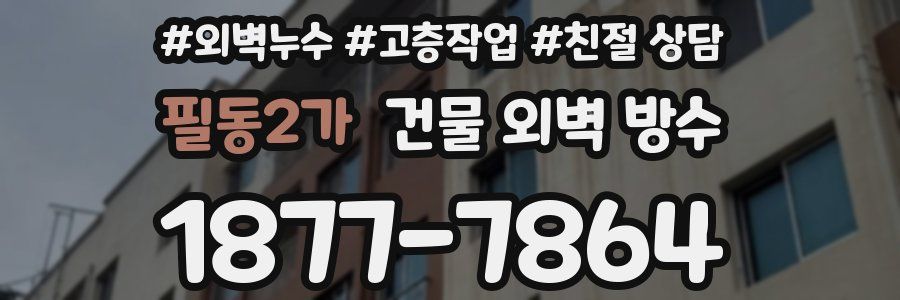 필동2가 건물 외벽 방수