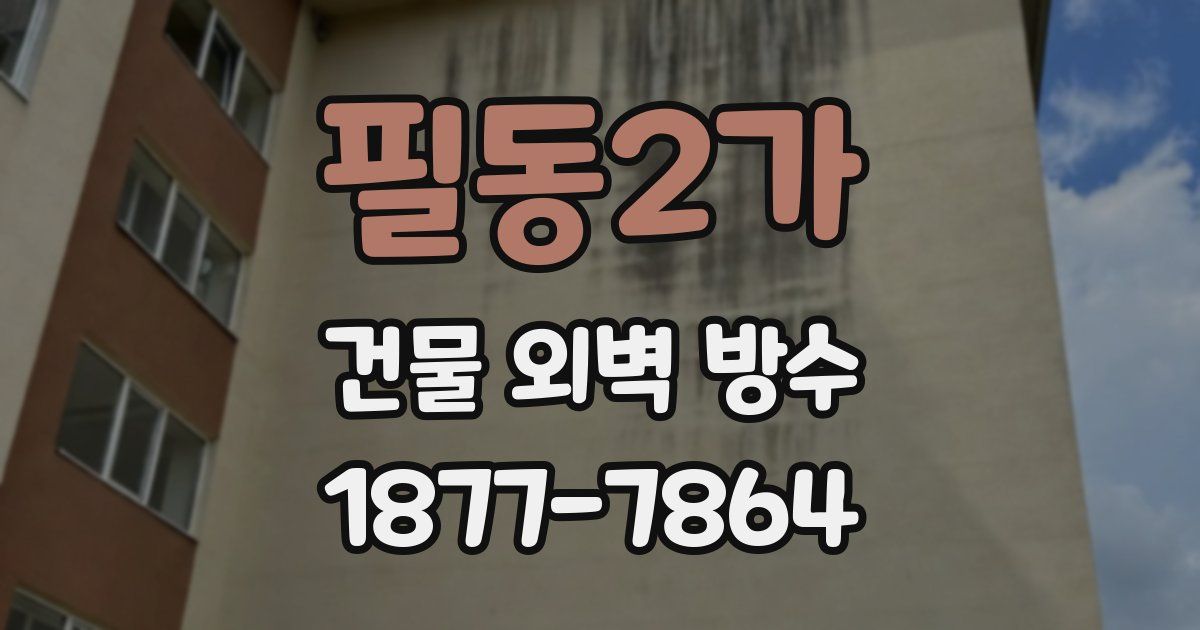필동2가 건물 외벽 방수