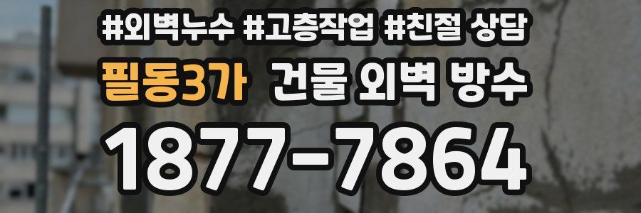필동3가 건물 외벽 방수