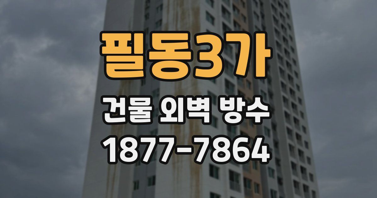 필동3가 건물 외벽 방수