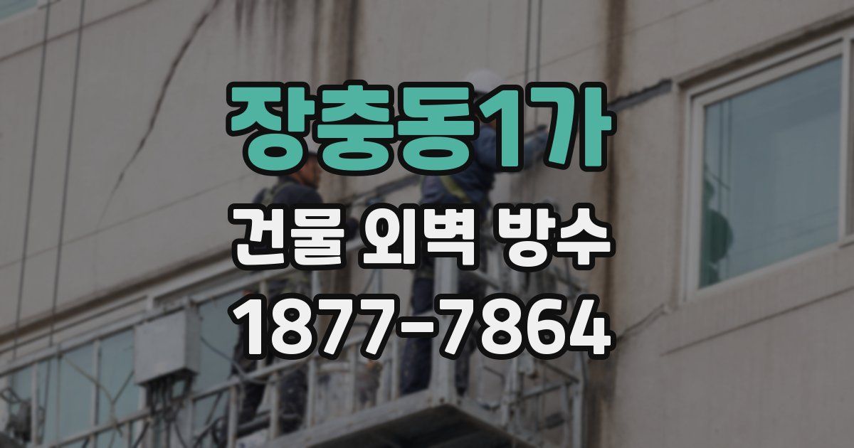 장충동1가 건물 외벽 방수