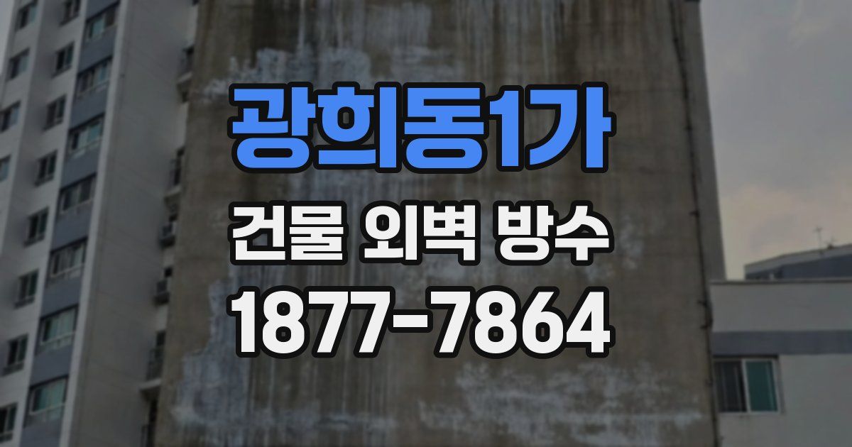 광희동1가 건물 외벽 방수