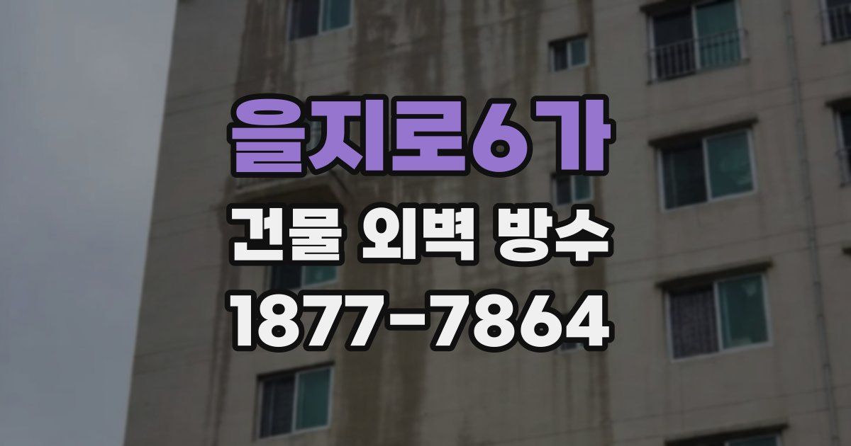을지로6가 건물 외벽 방수