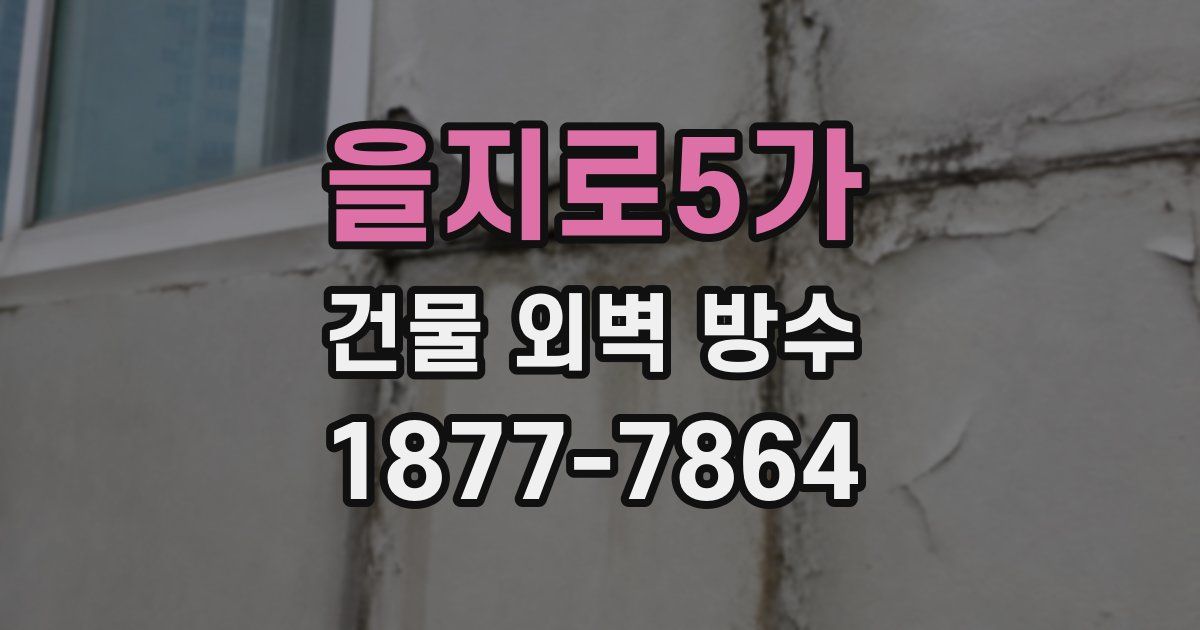 을지로5가 건물 외벽 방수