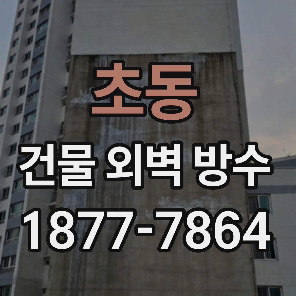 초동 건물 외벽 방수