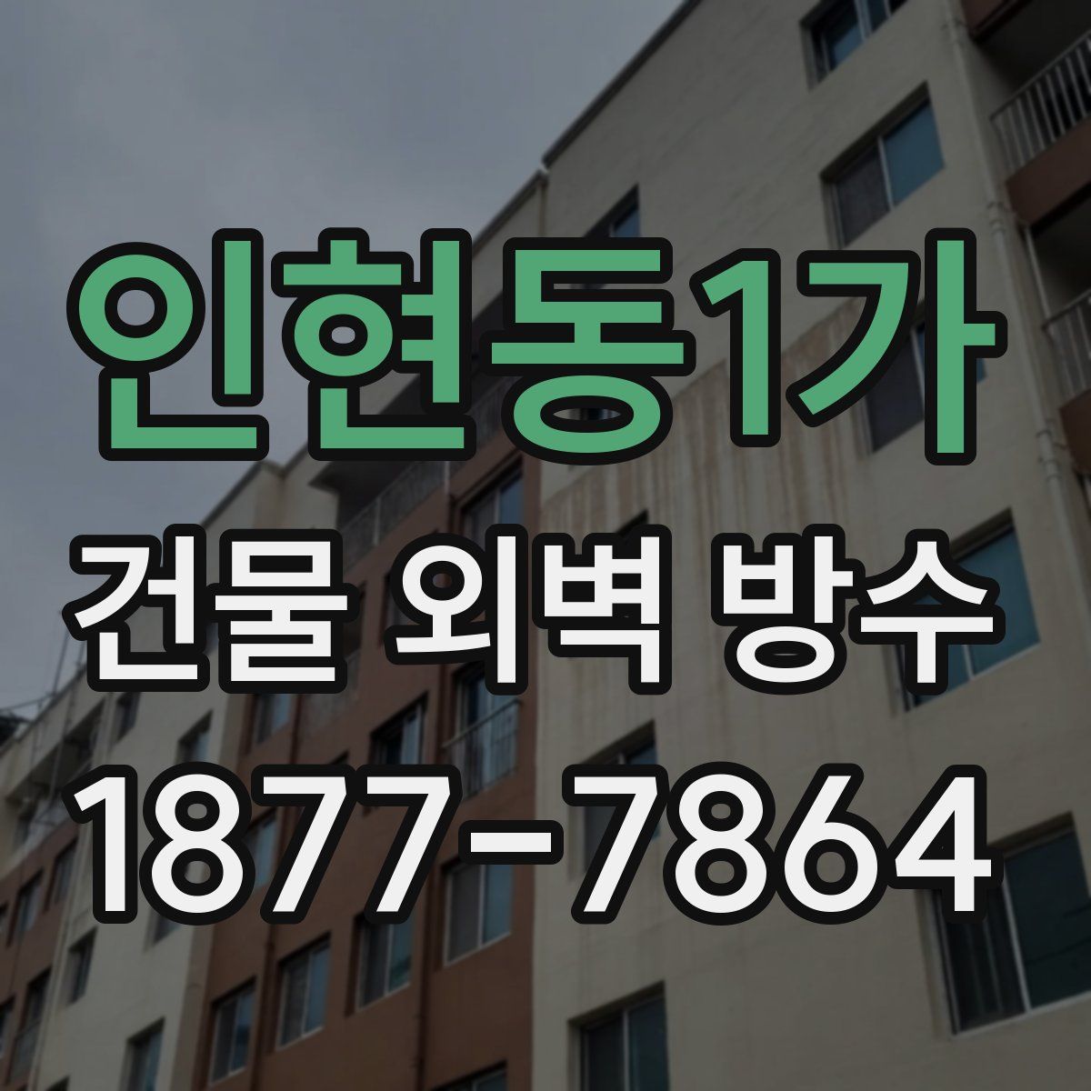 인현동1가 건물 외벽 방수