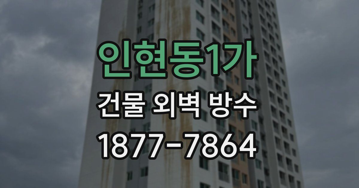 인현동1가 건물 외벽 방수