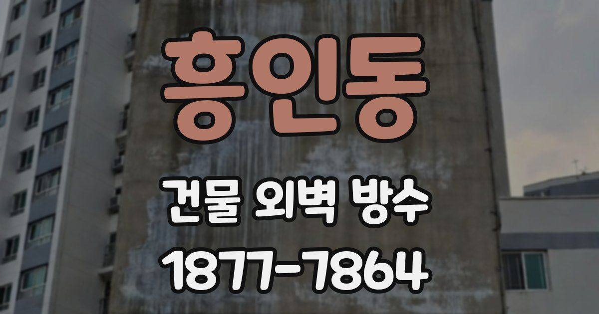흥인동 건물 외벽 방수