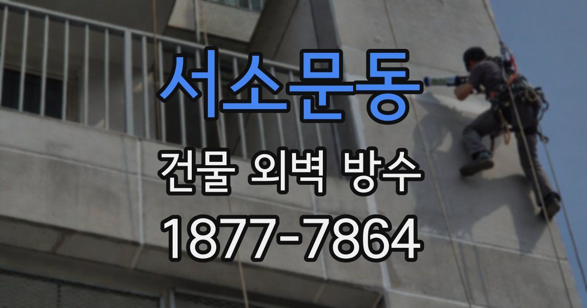 서소문동 건물 외벽 방수