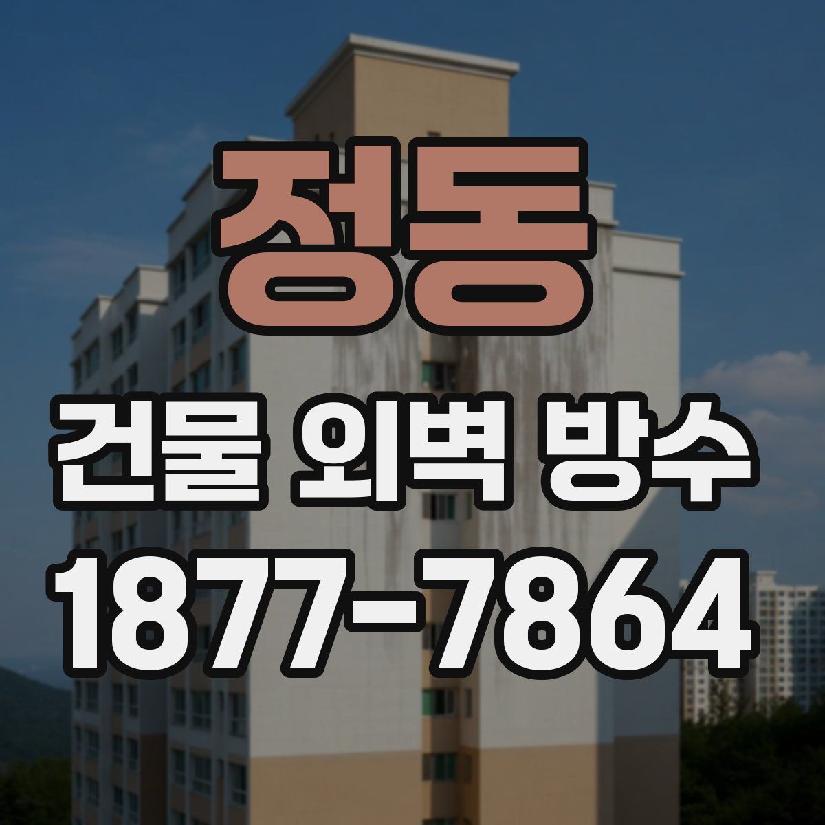 정동 건물 외벽 방수
