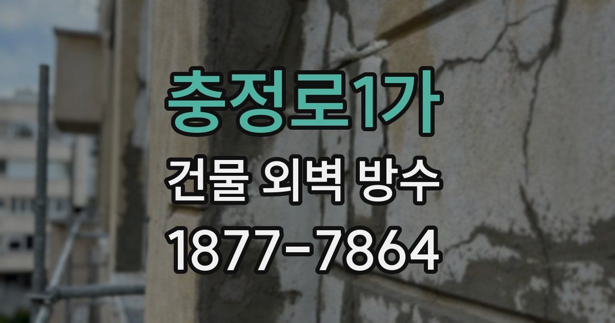 충정로1가 건물 외벽 방수