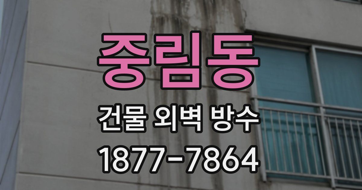 중림동 건물 외벽 방수