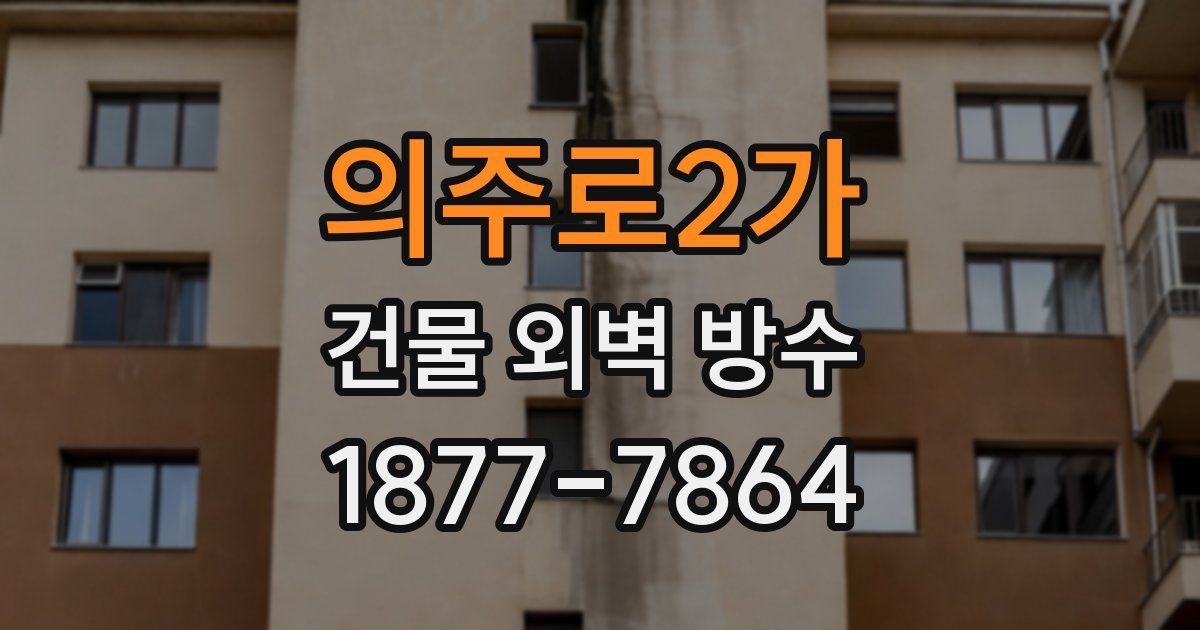 의주로2가 건물 외벽 방수