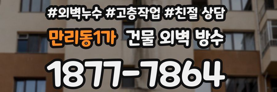 만리동1가 건물 외벽 방수