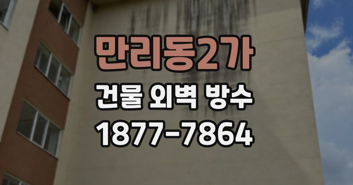 만리동2가 건물 외벽 방수