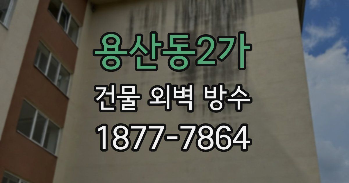 용산동2가 건물 외벽 방수