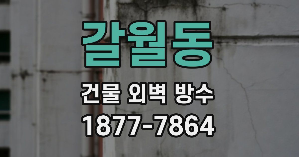 갈월동 건물 외벽 방수