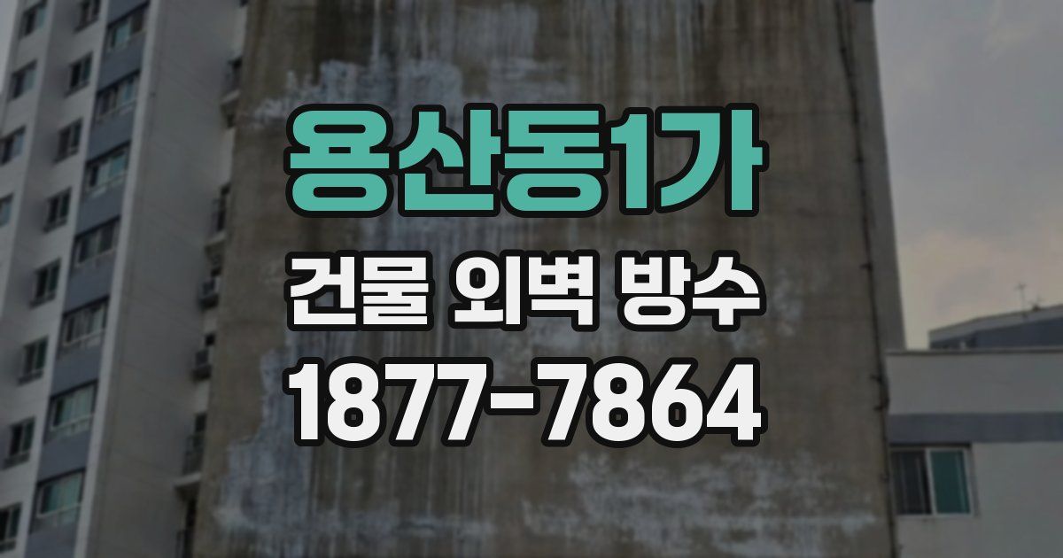 용산동1가 건물 외벽 방수