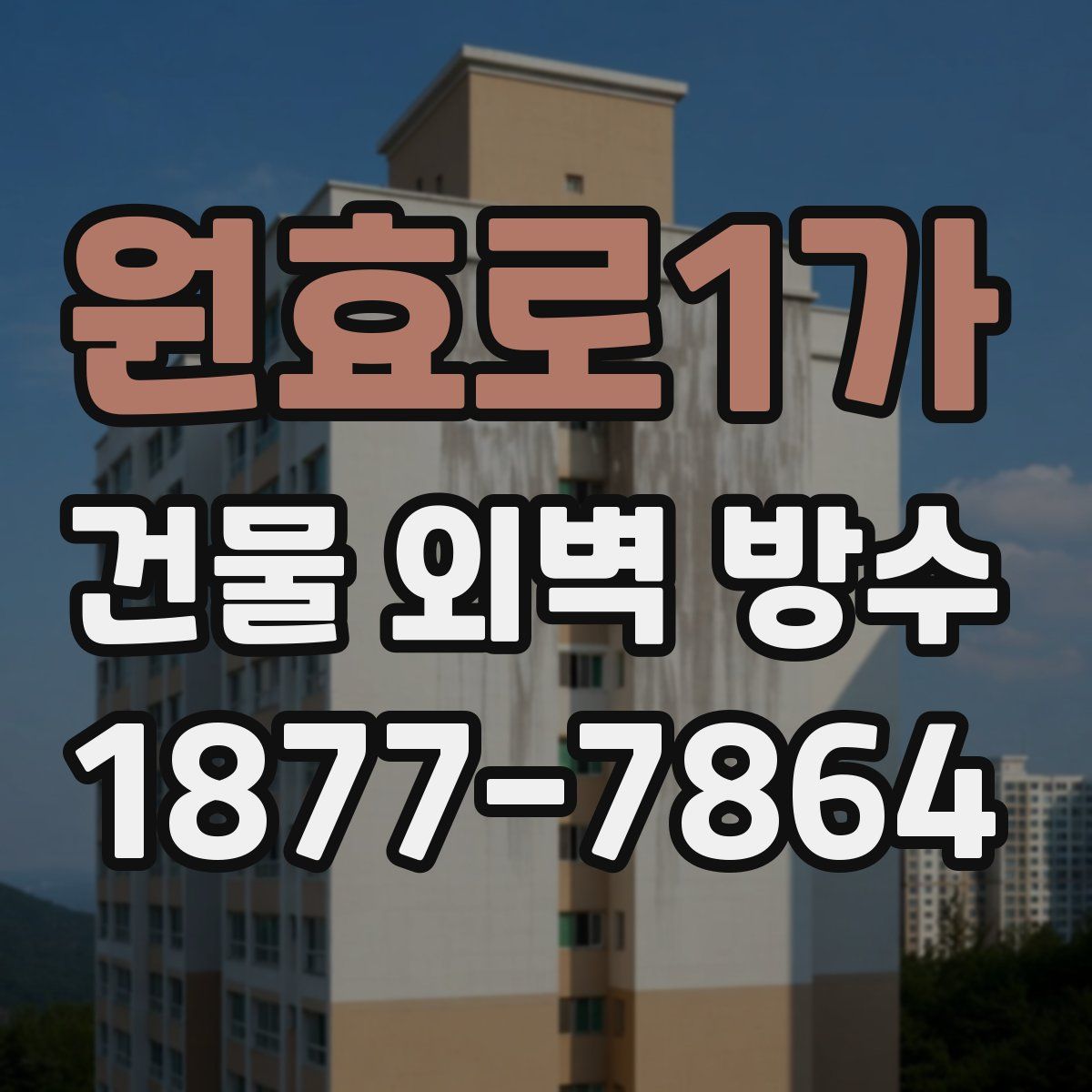 원효로1가 건물 외벽 방수