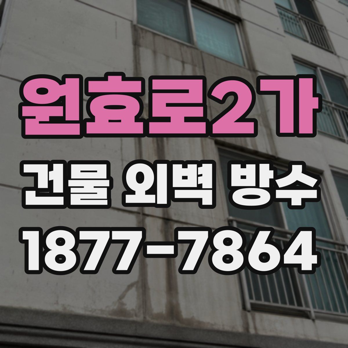 원효로2가 건물 외벽 방수