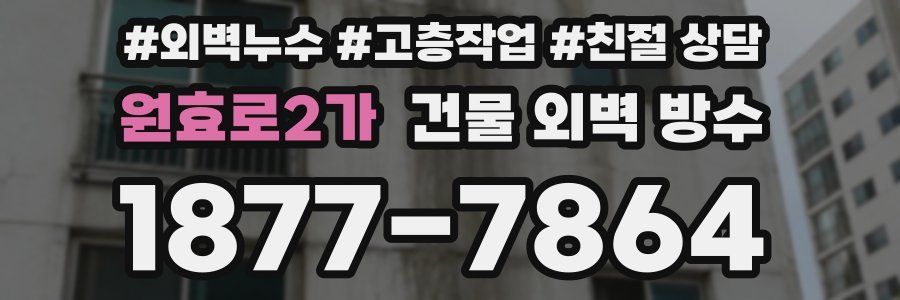 원효로2가 건물 외벽 방수