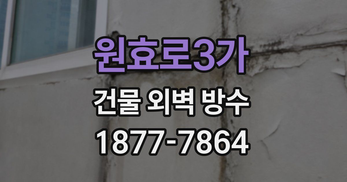 원효로3가 건물 외벽 방수