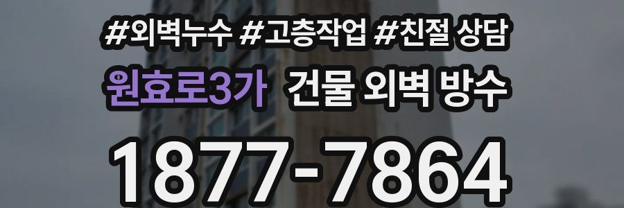 원효로3가 건물 외벽 방수