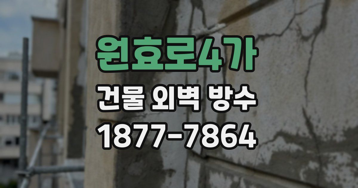 원효로4가 건물 외벽 방수
