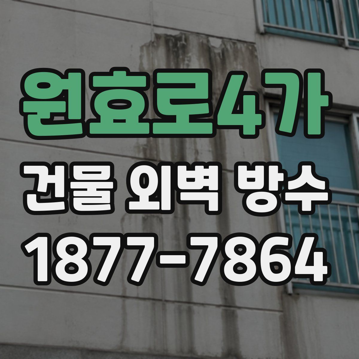 원효로4가 건물 외벽 방수